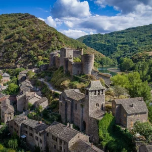 Photo de Brousse le château, un des plus beaux village de France à visiter proche de Chez Poti Pota